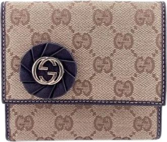Gucci Pre-owned Wallets, female, Beige, Size: ONE SIZE Pre-owned Vintage Bi-fold Wallet