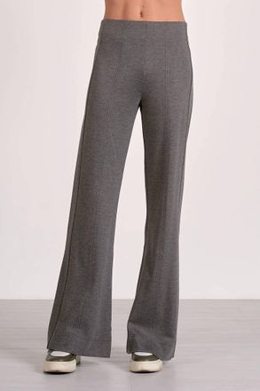Elan Flare Detail Pants In Heather Grey