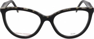 Carolina Herrera Ladies Black Cat Eye Eyeglass Frames HER 0148