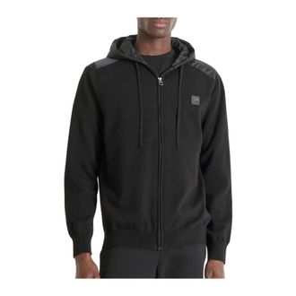 Antony Morato Zip-throughs, male, Black, XL, Punto Jumper