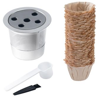 OEM Pr&aacute;cticas C&aacute;psulas De Caf&eacute; Con Filtro Lavable - Juego De 4