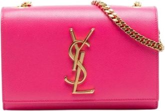 Saint Laurent Pre-owned Cross Body Bags, female, Pink, Size: ONE SIZE Pre-owned The Kate Crossbody Bag