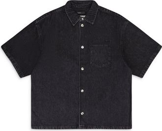 Purple SS SHIRT JACKET BLACK DENIM JACKETS