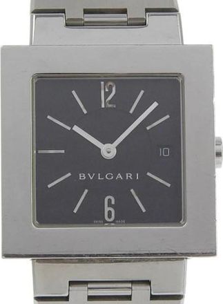 Bulgari Pre-owned RVS Horloge - unisex - Vintage Horloges - Zwart - ONE Size - Vintage