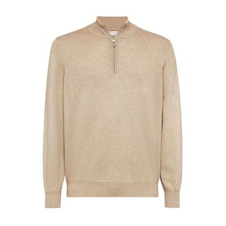 Brunello Cucinelli Heren, Truien, Beige, Maat: 5XL Kasjmier