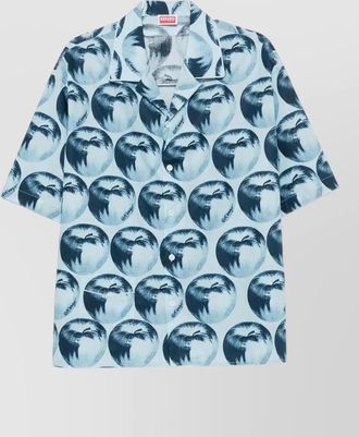 Kenzo apple print short-sleeve shirt