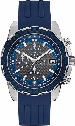 Guess Herenhorloge Kwarts Blauw/Donkergrijs
