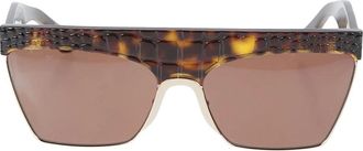 Alaia Occhiali da sole geometrici - - Accessories - Donna - Marrone - ONE SIZE