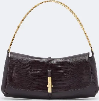 Balmain Metropolis croc-effect leather shoulder bag