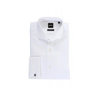 HUGO BOSS Overhemden > Nette Overhemden - Heren - Zakelijke Overhemden - Wit - 2XL - Overhemden