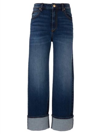 Kut from the Kloth Womens Sienna High Rise Straight Leg Roll Up Jeans In Admire