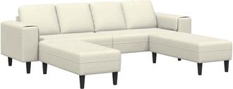 vidaXL Sofa Set Cream Velvet vidaXL