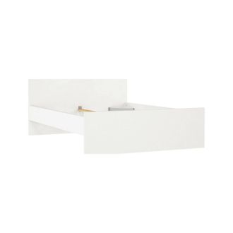 Dmora Cama Plaza Y Media Geraldine, Sommier Para Dormitorio, Estructura De Cama, Estructura Del Sostenedor Del Colch&oacute;n, 197x146 H80 Cm, Blanco - Dmora