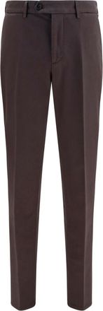 Brunello Cucinelli Dark Brown Slim Trousers