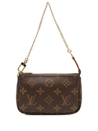 Louis Vuitton 2019 Monogram Mini Pochette Accessoires handtas - Bruin