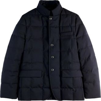 Fay Quilted Jacket - Heren - Winterjassen - Blauw - 3XL - Polyester - Jassen
