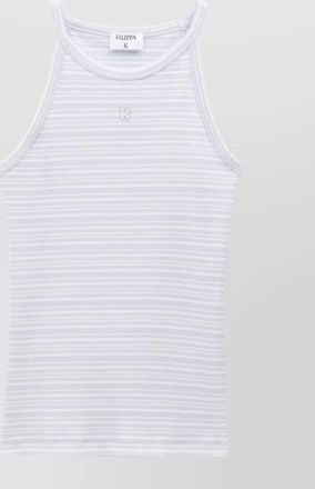 Filippa K monogram embroidered halterneck tank top