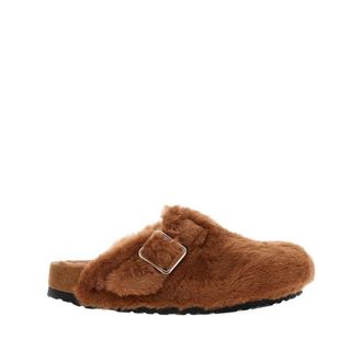 Birkenstock Sandalen - Dames - Pantoffels - Bruin - 36 EU - Nylon - Schoenen