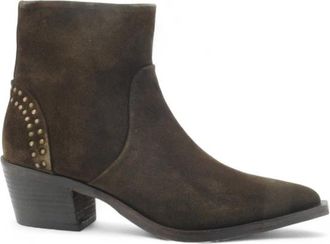 Frau Enkellaarsjes - Dames - Cowboylaarzen - Bruin - 36 EU - Leer - Schoenen
