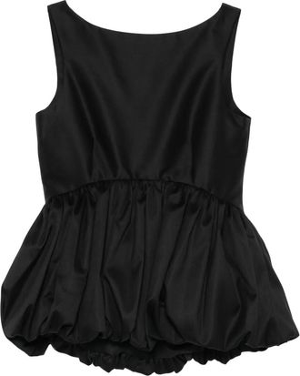R&oacute;he Top con peplum - Nero