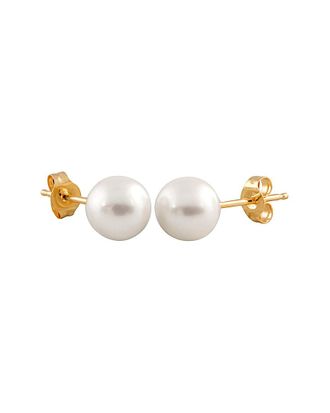 Splendid Pearls 14K 5-5.5Mm Freshwater Pearl Earrings