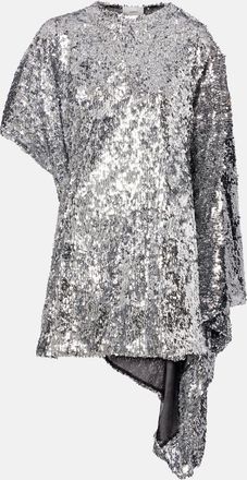 Coperni Abito corto Zero Waste con paillettes