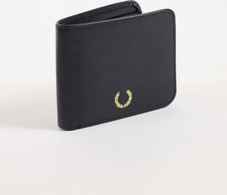 Fred Perry portafoglio a libro in pelle nero