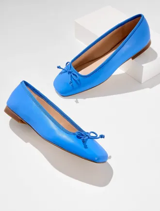 Talbots Carrington Nappa Ballet Flats - Shore Blue - 10 1/2 M Talbots