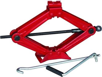 Trade Shop Trade Shop - Cric Crick A Pantografo Per Auto Camion Caravan Sollevamento Da 1,5t 1500kg Red