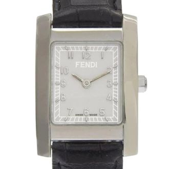 Fendi Pre-owned Vintage Polshorloge - Dames - Vintage Horloges - Wit - ONE Size - Leer - Vintage