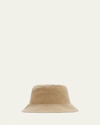 ハット Burberry Beige Polyester Blend Bucket Hat Bias Check Bucket Hat - Burberry - Synthetic - Beige