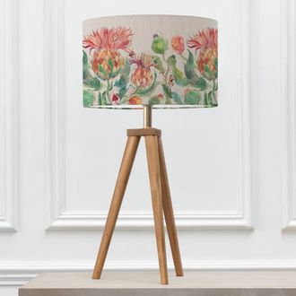 Voyage Maison Aratus Table Lamp With Enchanting Thistle Eva Lampshade in Brown