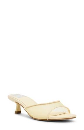 Dolce Vita Dorthey Mesh Kitten Heel Sandal in Butter at Nordstrom Rack, Size 5.5