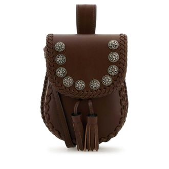 Prada Brown Leather Crossbody Bag