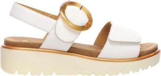 Ara Witte platte sandalen voor vrouwen - Dames - Sandalen - Wit - 41 EU - Leer - Schoenen