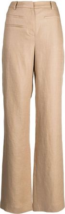 Rejina Pyo Aletta wide-leg trousers - women - Linen/Flax - 40 - Brown