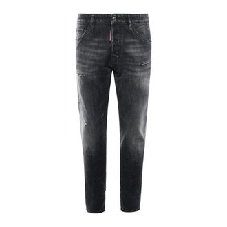 Dsquared2 Slim-fit Jeans, male, Black, Size: XL Black Fog Wash Teddy Jeans