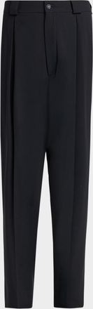 Giorgio Armani Men & apos;s Virgin Wool-Blend Straight-Leg Trousers