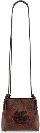 Etro Libra Brown Jacquard Crossbody Bag