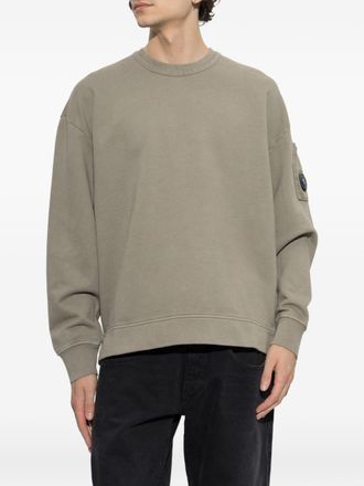 C.P. Company Mens Sweatshirt Lens Beige Cotton Sweatshirts Sweater