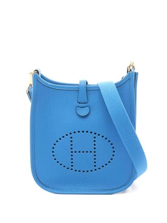 Herm&egrave;s Borsa a spalla Evelyn TPM traforata 2024 - Blu