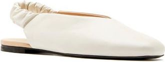 La Canadienne Glenn City Dry Waterproof Slingback Flat in Milk Leather at Nordstrom, Size 7.5
