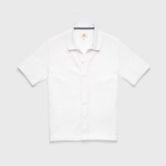 Surfside Supply Co. Bryson Knit Sweater Shirt in Brilliant White at Nordstrom, Size Xx-Large