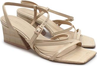 Mercedes Castillo Croc Embossed Kelise 65 Sandals Size 35.5