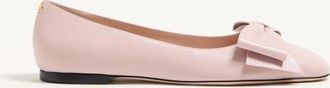Valentino Garavani Ballerina Bowow In Capretto Donna ROSA 35.5