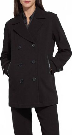 Lyss&eacute; Alma Cavalry Peacoat In Black