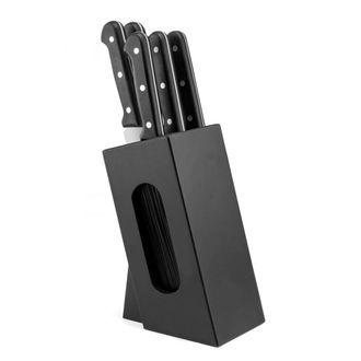 Sabatier Trompette Bloque spaghetti de 5 cuchillos negro
