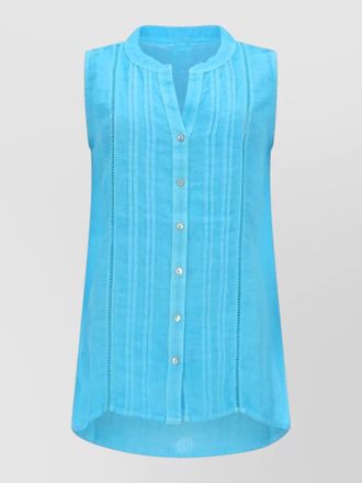 120% Lino sleeveless linen shirt