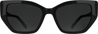 Kendra Scott Dira 56mm Butterfly Sunglasses in Black at Nordstrom