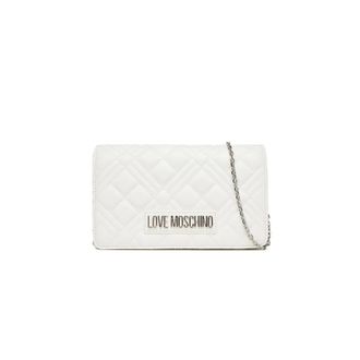 Love Moschino Cross Body Bags, female, White, Size: ONE SIZE Quilted Pochette